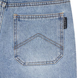 アクメドラビ(acme' de la vie) A LOGO EMBLEM PATCH DENIM SHORT PANTS BLUE