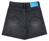 アクメドラビ(acme' de la vie) A LOGO EMBLEM PATCH DENIM SHORT PANTS BLACK