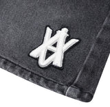 アクメドラビ(acme' de la vie) A LOGO EMBLEM PATCH DENIM SHORT PANTS BLACK