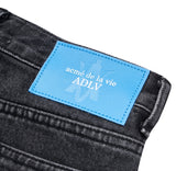 アクメドラビ(acme' de la vie) A LOGO EMBLEM PATCH DENIM SHORT PANTS BLACK