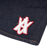 アクメドラビ(acme' de la vie) A LOGO EMBLEM PATCH DENIM SHORT PANTS DARK BLUE