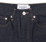 アクメドラビ(acme' de la vie) A LOGO EMBLEM PATCH DENIM SHORT PANTS DARK BLUE