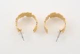 TMO BY 13MONTH（ティーエムオーバイサーティンマンス）WILD CUTTING SHAPE GOLD RING EARRING (GOLD)