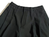 SSY(エスエスワイ)  loop stitch turn-up half pants black