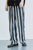 SSY(エスエスワイ)  grunge stripe jersey bangding pants black