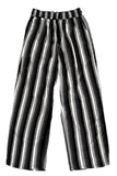 SSY(エスエスワイ)  grunge stripe jersey bangding pants black
