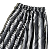 SSY(エスエスワイ)  grunge stripe jersey bangding pants black