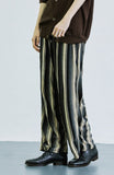 SSY(エスエスワイ)  grunge stripe jersey bangding pants brown