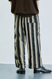 SSY(エスエスワイ)  grunge stripe jersey bangding pants brown