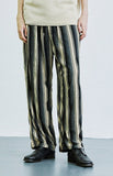 SSY(エスエスワイ)  grunge stripe jersey bangding pants brown