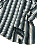 SSY(エスエスワイ)  grunge stripe jersey shirt black