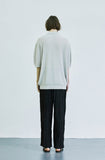 SSY(エスエスワイ) bumpy diamond knited half cardigan grey