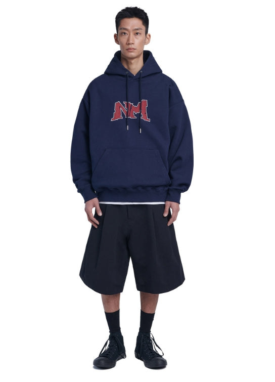 NOMANUAL(ノーマニュアル) TWO-TUCK WIDE BERMUDA PANTS - BLACK