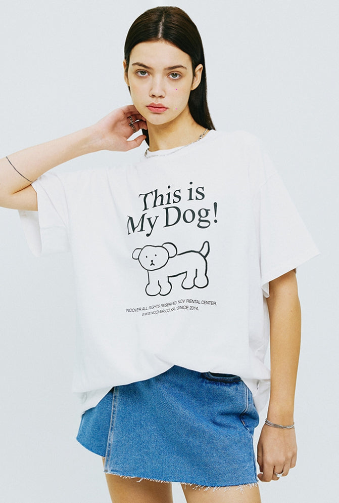 NCOVER（エンカバー）THIS IS MY DOG TSHIRT-WHITE