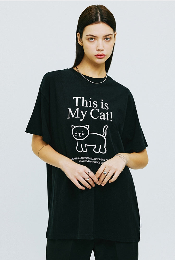 NCOVER（エンカバー）THIS IS MY CAT TSHIRT-BLACK