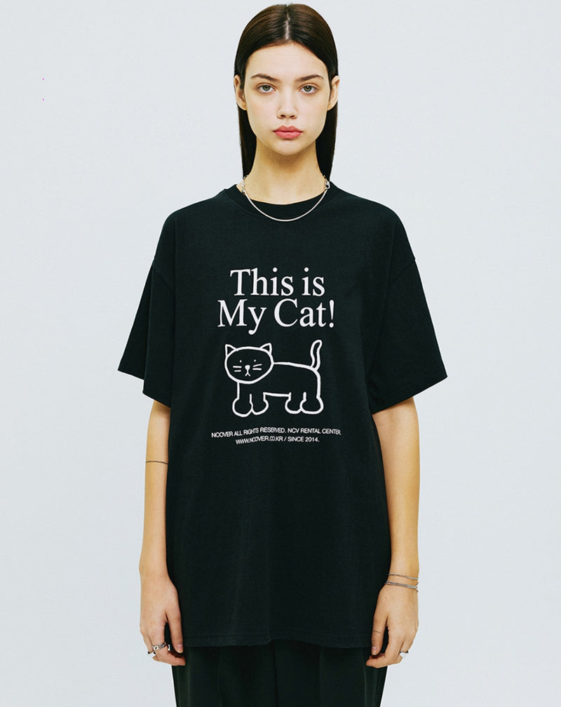NCOVER（エンカバー）THIS IS MY CAT TSHIRT-BLACK