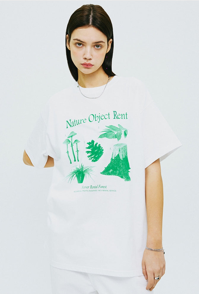 NCOVER（エンカバー）NATURE OBJECT TSHIRT-WHITE