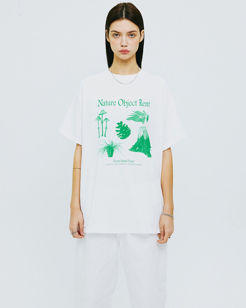 NCOVER（エンカバー）NATURE OBJECT TSHIRT-WHITE