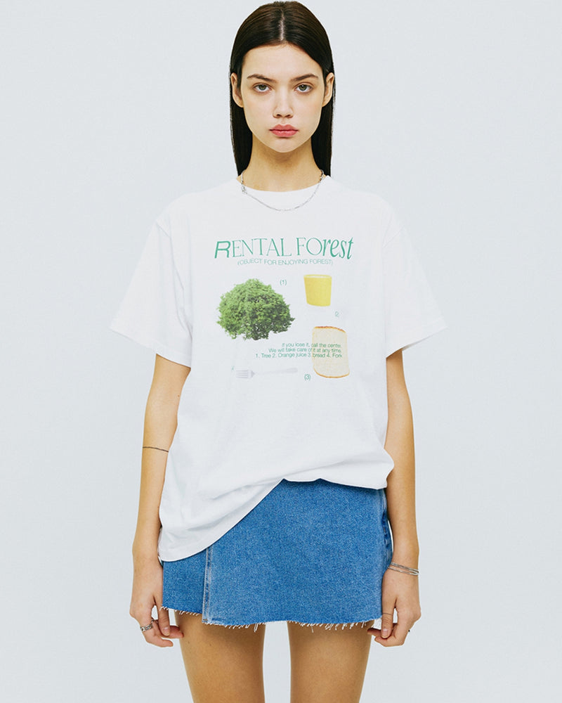 NCOVER（エンカバー）FOREST OBJECT TSHIRT-WHITE