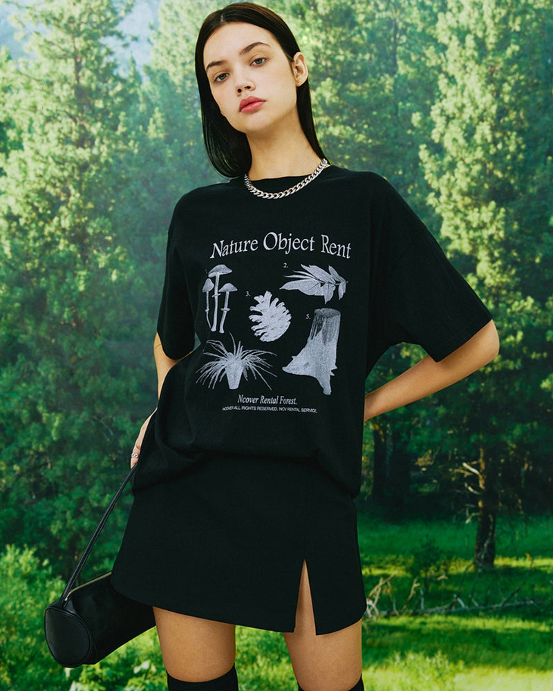 NCOVER（エンカバー）NATURE OBJECT TSHIRT-BLACK
