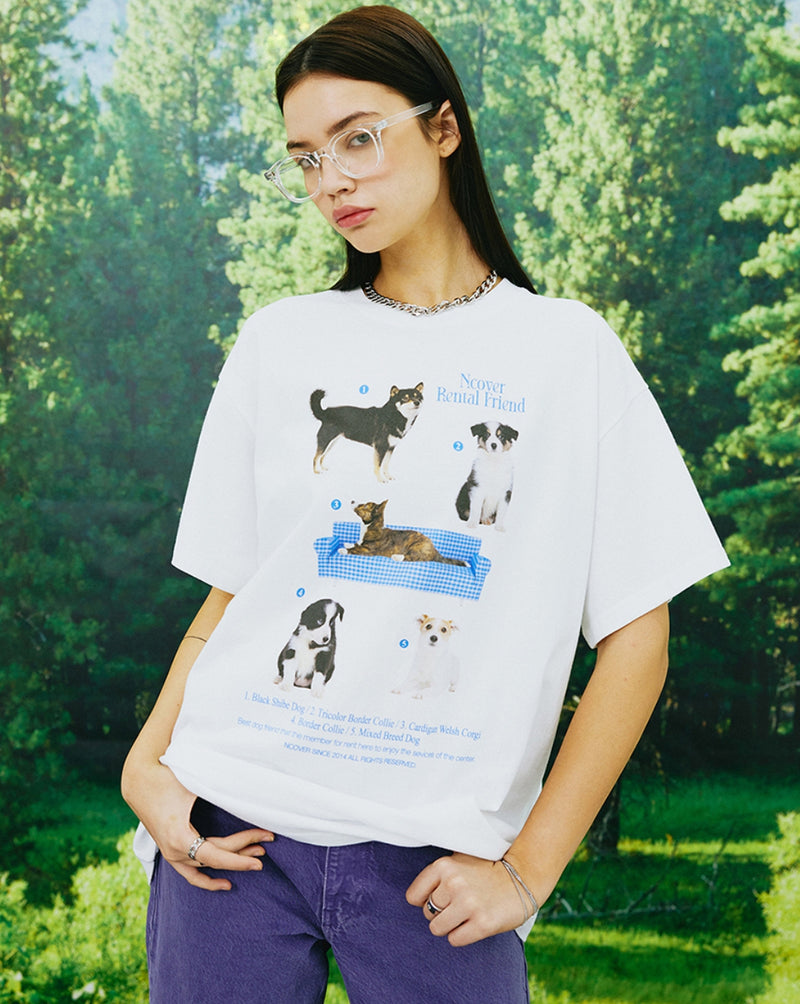 NCOVER（エンカバー）DOG FRIENDS TSHIRT