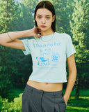 NCOVER（エンカバー）THIS IS MY PET CROP TSHIRT-MINT