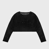 NCOVER（エンカバー）RENTAL FOREST TYPO KNIT-BLACK