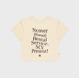 NCOVER（エンカバー）RENTAL FOREST TYPO CROP KNIT-IVORY