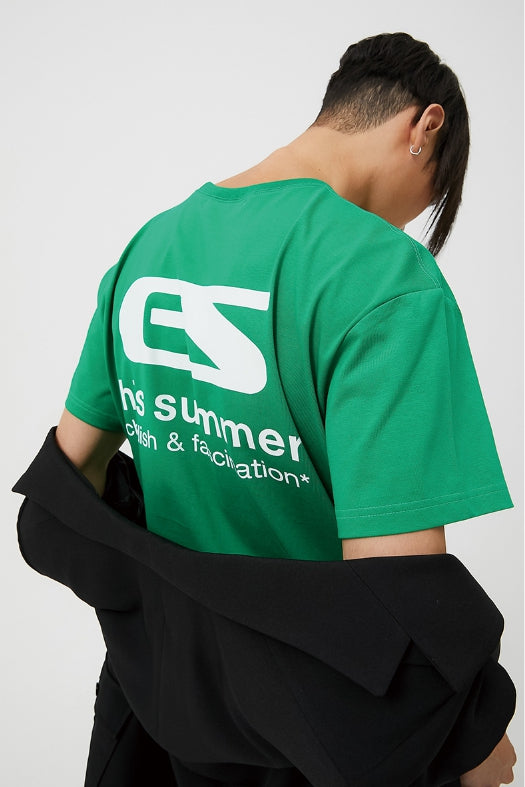 イーエスシースタジオ(ESC STUDIO)  childish fascination t-shirt (green)