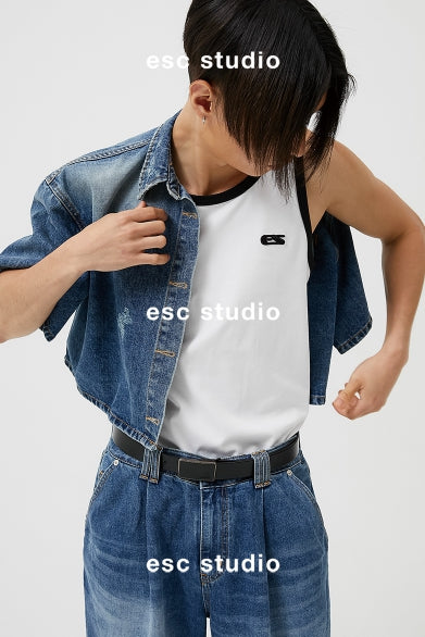 イーエスシースタジオ(ESC STUDIO)  coloration sleeveless (white)