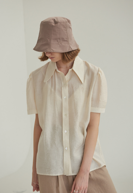 TMO BY 13MONTH（ティーエムオーバイサーティンマンス）PUFF SHORT SLEEVE SHIRT (IVORY)