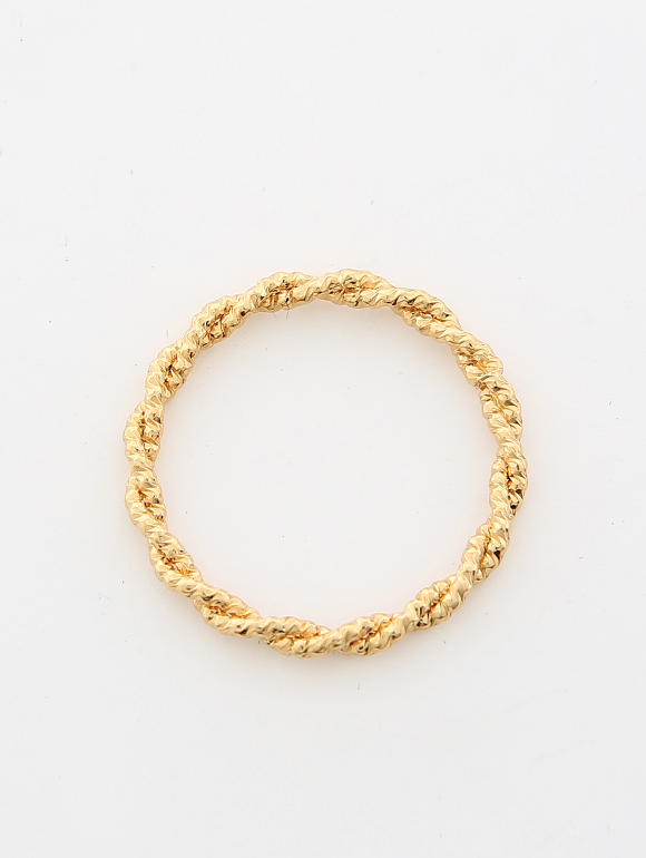 TMO BY 13MONTH（ティーエムオーバイサーティンマンス）ROPE TWIST RING (GOLD)