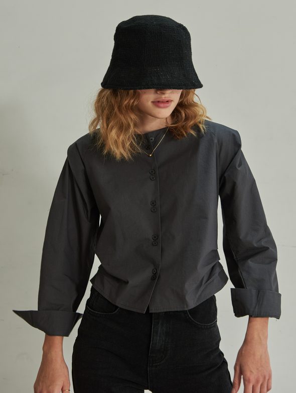 TMO BY 13MONTH（ティーエムオーバイサーティンマンス）VINTAGE WOVEN BUCKET HAT (BLACK)