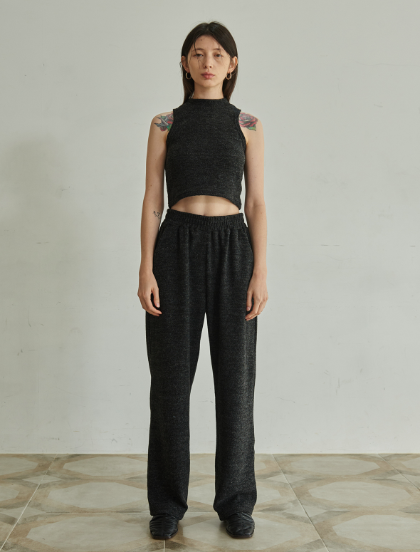 TMO BY 13MONTH（ティーエムオーバイサーティンマンス）WAIST BANDING SETUP PANTS (CHARCOAL)