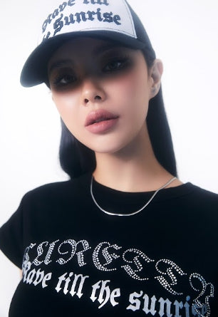 curetty (キュリティー) C 90S LINE RHINESTONE T-SHIRT