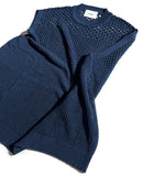 SSY(エスエスワイ)  gradation punching knit vest navy