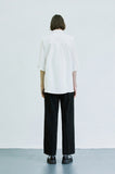 SSY(エスエスワイ) [set] scoop nylon shirt & modal t-shirt white