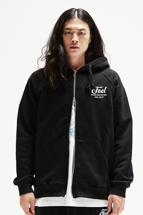 FEEL ENUFF (フィールイナフ) PnV 2-Way Zip-up / Black