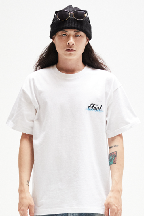 FEEL ENUFF (フィールイナフ) Water Drop Tee / White