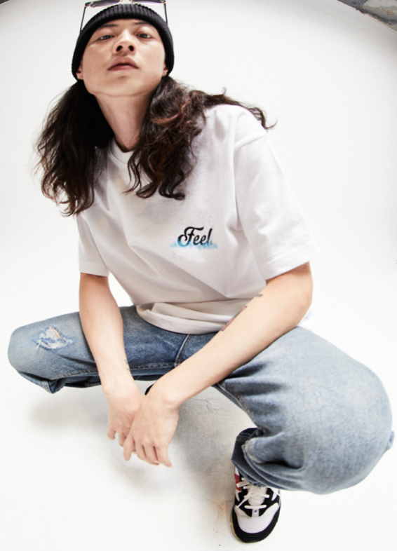FEEL ENUFF (フィールイナフ) Water Drop Tee / White