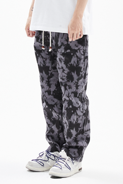FEEL ENUFF (フィールイナフ) Tie Dye Rope Pants / Black