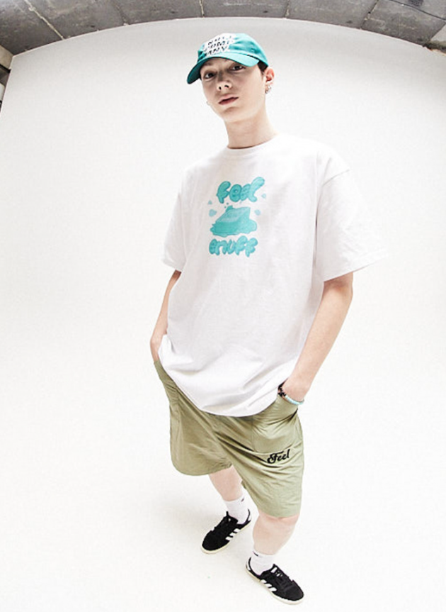 FEEL ENUFF (フィールイナフ) Nylon Logo Shorts / Khaki