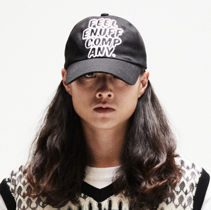 FEEL ENUFF (フィールイナフ) Big Logo Baseball Cap / Black
