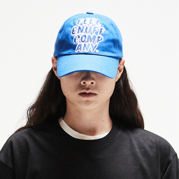 FEEL ENUFF (フィールイナフ) Big Logo Baseball Cap / Blue
