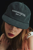 ワンダービジター(WONDER VISITOR)  Logo washing ball-cap [Black]