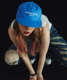 ワンダービジター(WONDER VISITOR)   Logo washing ball-cap [Blue]