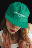 ワンダービジター(WONDER VISITOR)  Logo washing ball-cap [Green]