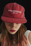 ワンダービジター(WONDER VISITOR)  Logo washing ball-cap [Red]
