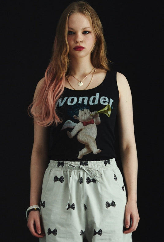 ワンダービジター(WONDER VISITOR)  Punk Angel Scoop Sleeveless [Black]