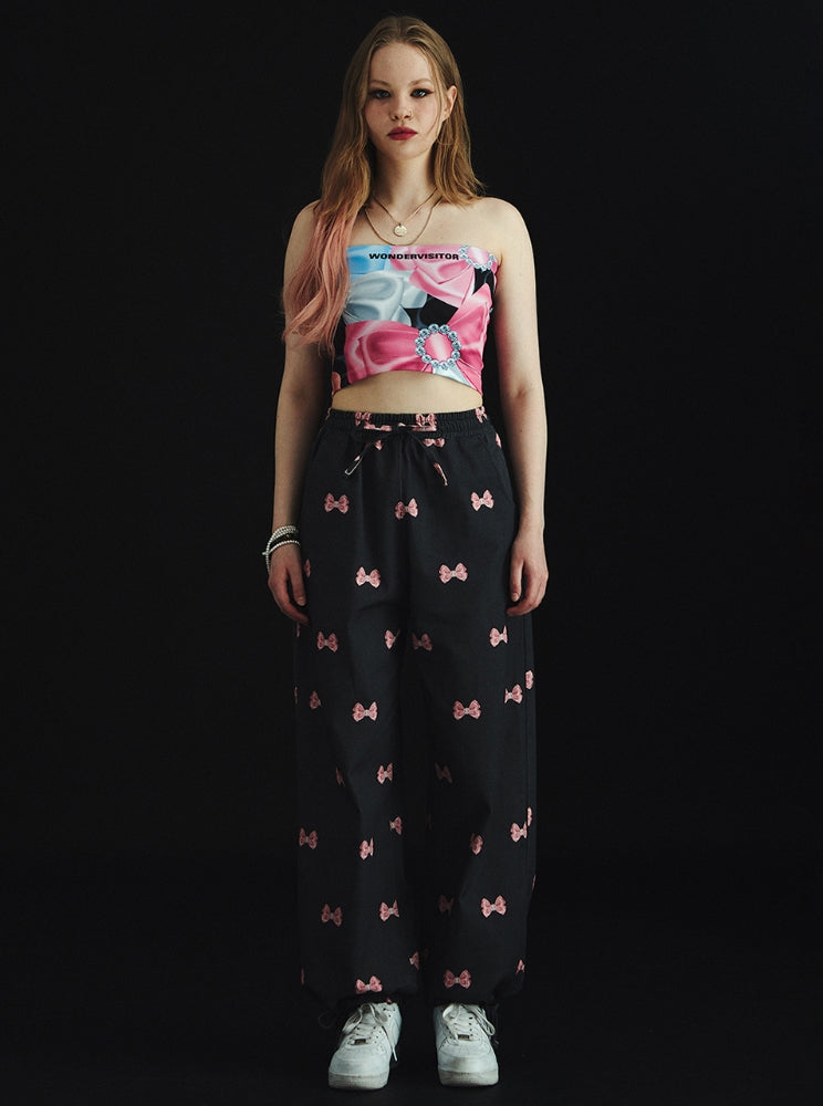 ワンダービジター(WONDER VISITOR) Cubic Ribbon Tube Top